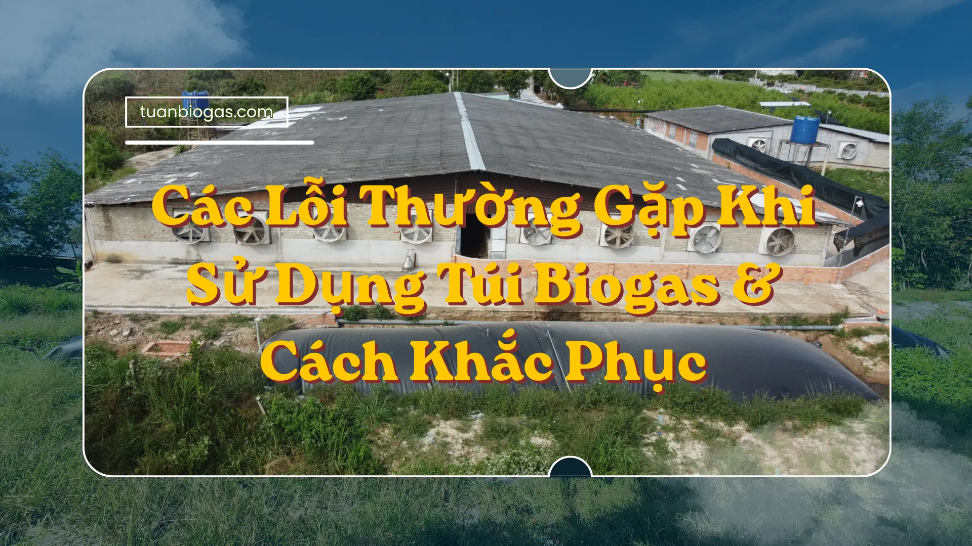 Các Lỗi Thường Gặp Khi Sử Dụng Túi Biogas Và Cách Khắc Phục Tại Nhà